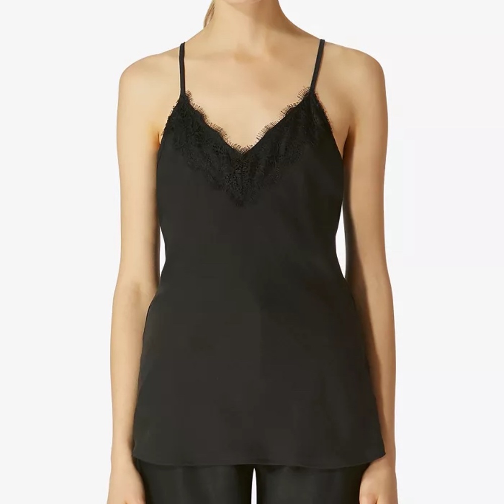 NWT Avec Les Filles Black Lace Camisole XXS